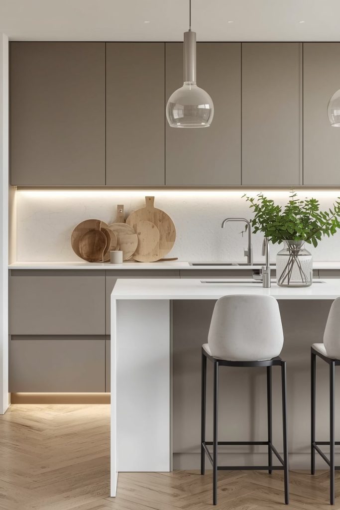 Modern Small Kitchen Peninsula With Minimalist Style