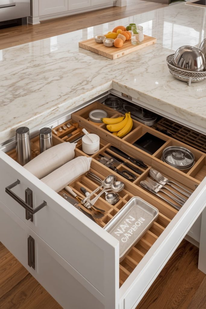 Navi Kitchen Island Organization