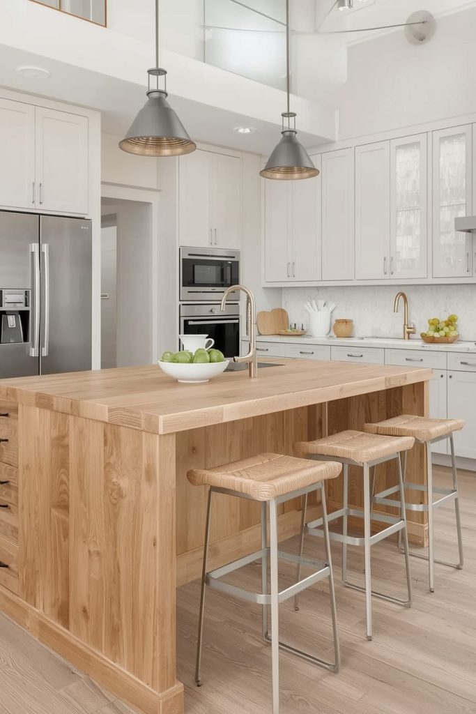 Rustic Kitchen Island with Sink for Enhanced Functionality