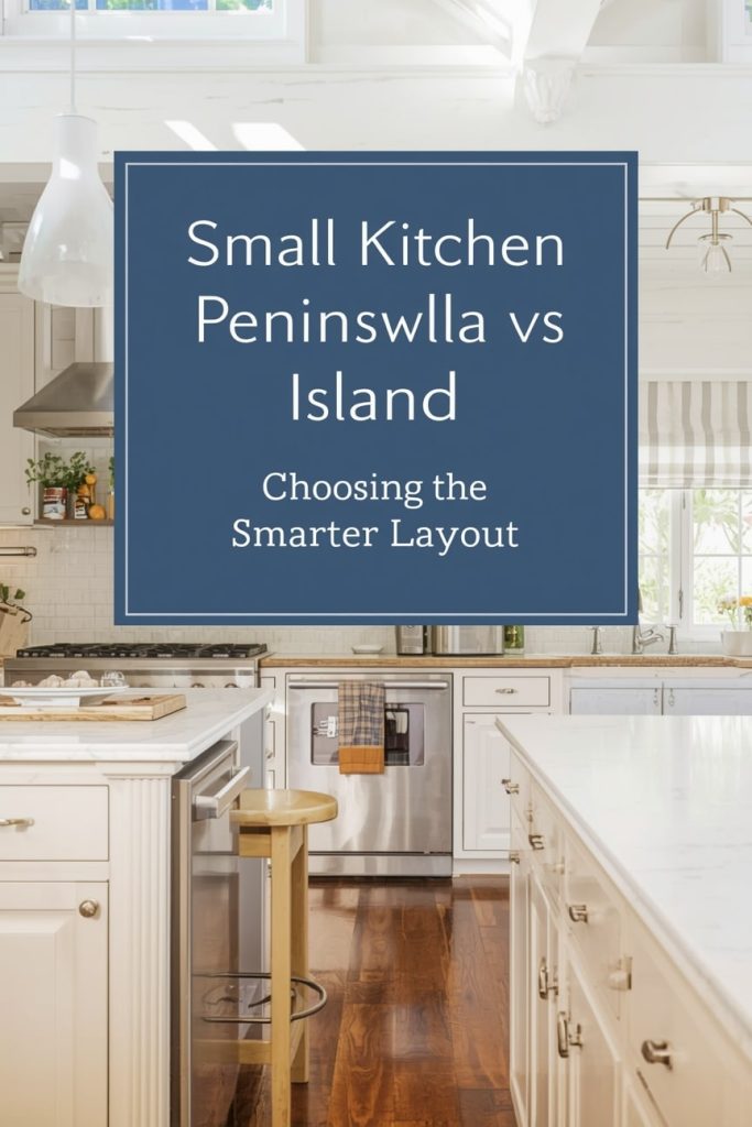 Small Kitchen Peninsula vs Island Choosing the Smarter Layout-min
