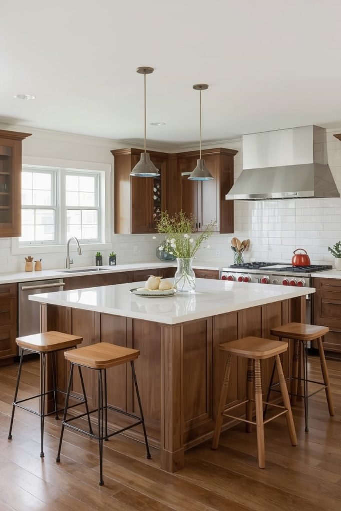 Square Island Kitchen Layout Ideas for Everyday Use