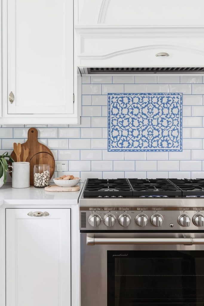 Classic Blue and White Subway Tile Backsplash (Timeless & Versatile)