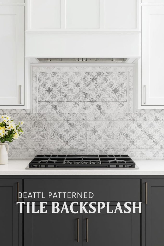 Grey Subway Tile Backsplash with White Cabinets (Modern Contrast)