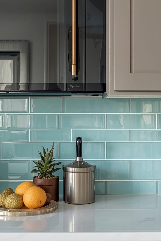 Playful Kitchen Backsplash Designs With Geometric Shapes