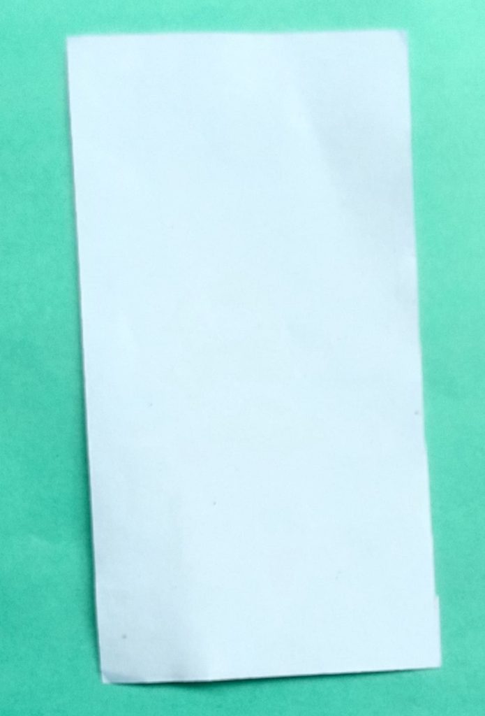 Cut a rectangle from colored paper