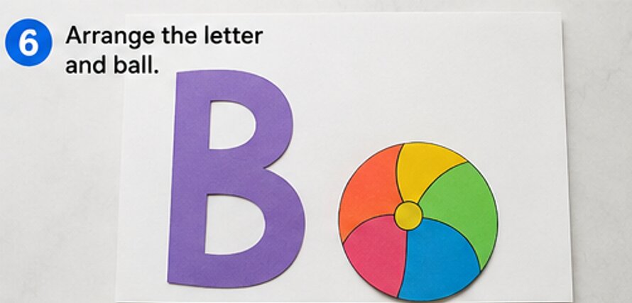arrange the letter and ball