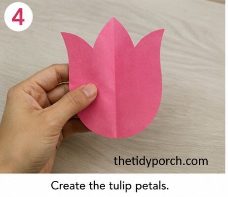 create the tulip petals