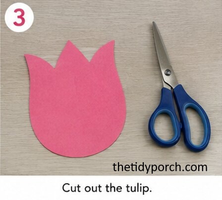 cut out the tulip