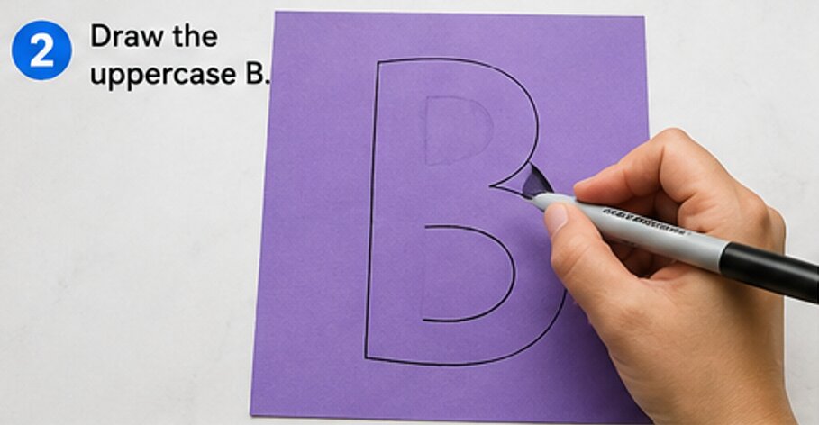draw the uppercase B