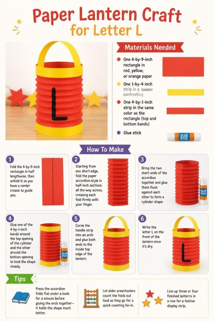 Paper Lantern Craft for Letter L