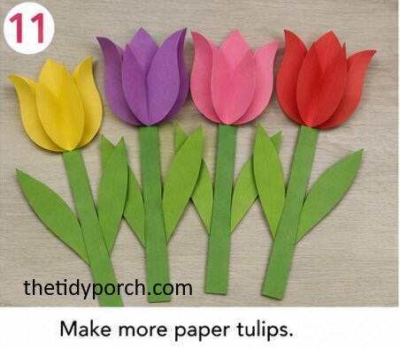 make more paper tulips