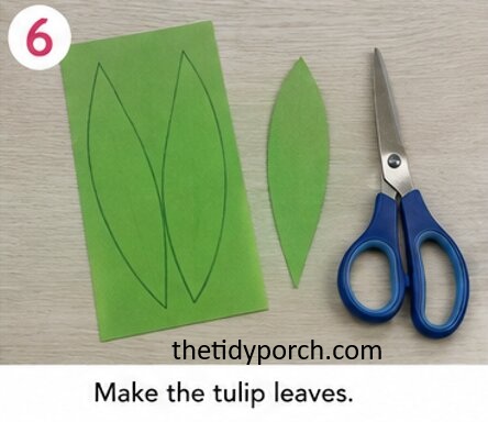 make the tulip leaves