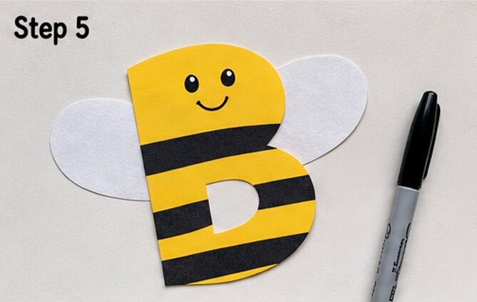 Create the Bee's Face