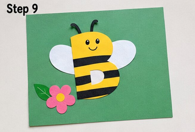 Let the Craft Dry and your b for bee craft is ready