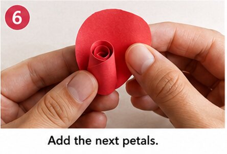 add the next petals