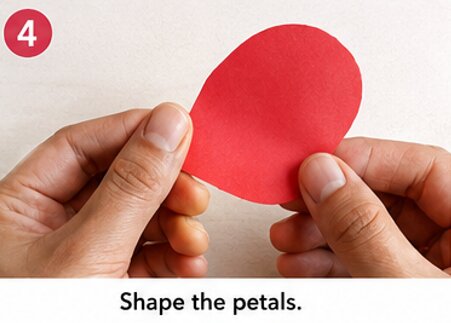 shape the petals